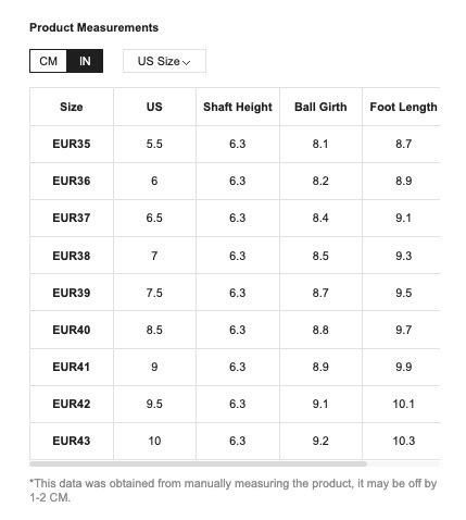 shein sizes in us|shein shoe size chart us.